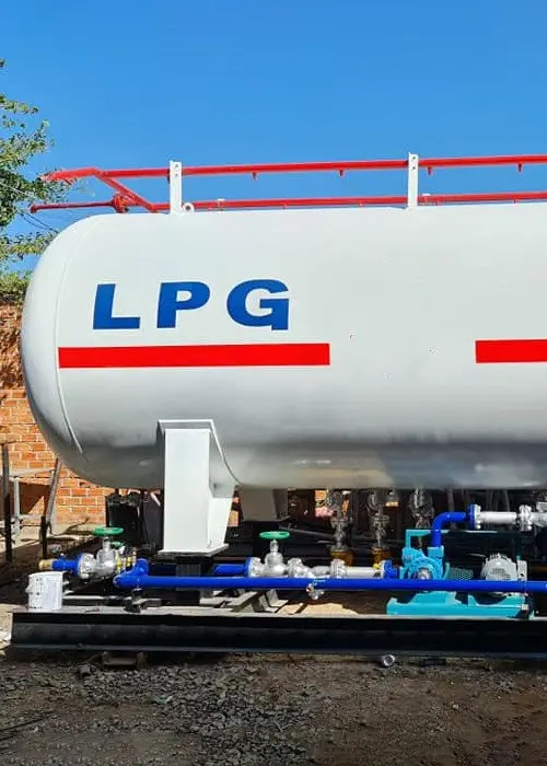 Laddar och lossar LPG